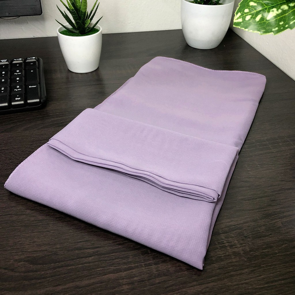 Hijab Segiempat Polycotton Scarf Premium Part 1 Hazel by MIZA-Lilac