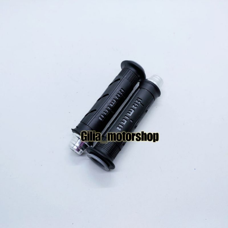 Handgrip garis Domino Plus Jalu stang Cnc Universal grip karet garis Domino plus Jalu stang