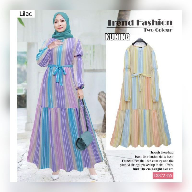 COD✔Extu Gamis Pelangi Salur/Gamis Extu/Gamis Pelangi