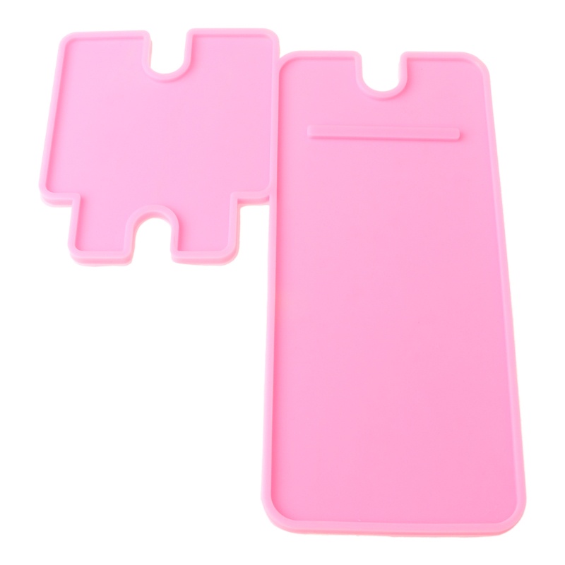 SIY  1 Set DIY Crafts Cellphone Holder Silicone Mould Smartphone Bracket Making Tools Mobile Phone Stand Epoxy Resin Mold