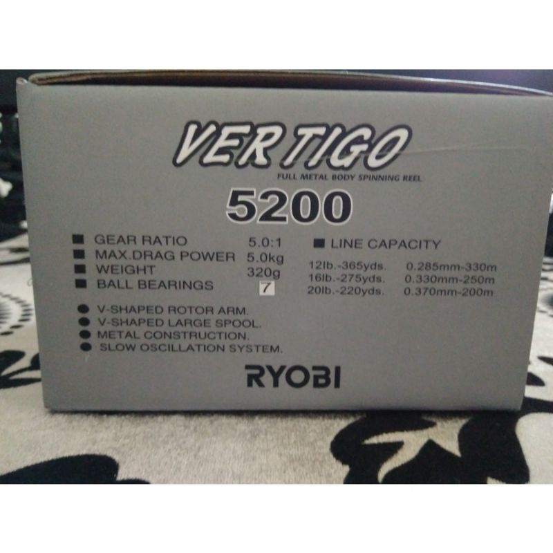 REEL RYOBI VERTIGO 5200