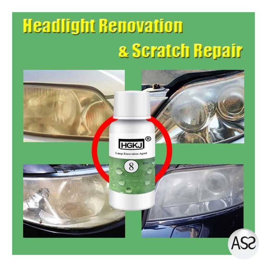 ASS Shop - Cairan Lampu Mobil Lens Restoration Headlight Brightener 50ml - HGKJ-8