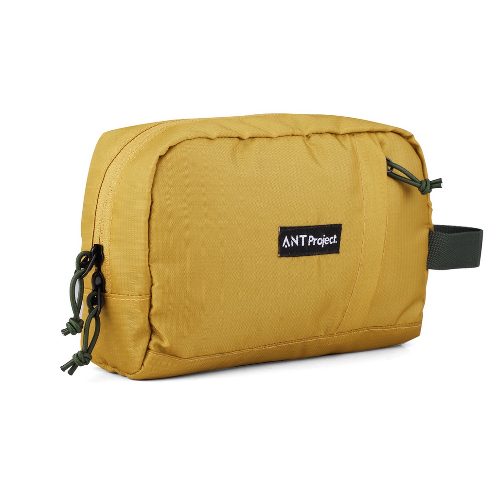 ANT PROJECT - Pouch Roaster Travel Organizer - Doppkit - Yellow Dark - Clucth