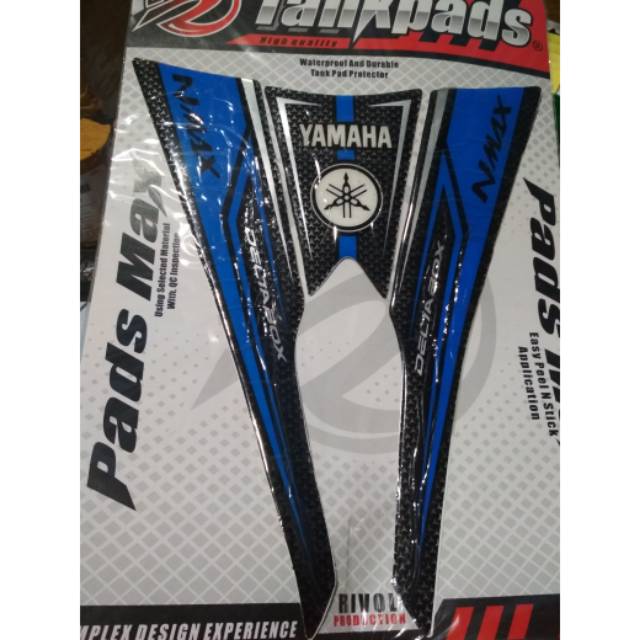 TANKPAD MOTOR NMAX KARBON LIS BIRU