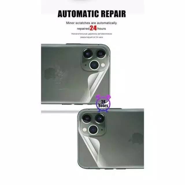 Hydrogel anti gores BELAKANG IPhone 11 Pro max Back screen guard antigores