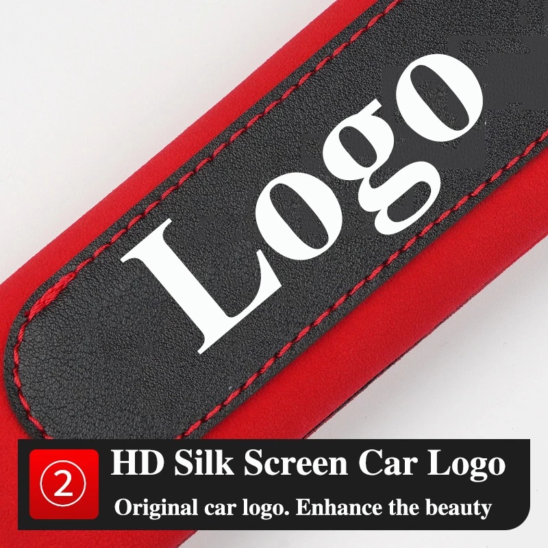 2pcs Cover Pelindung Sabuk Pengaman Mobil Bahan Kulit suede Untuk Ford Fiesta Ranger T6 / T7 / T8 Focus Territory Everest