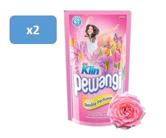 So Klin Softener Pewangi Romantic Pink Pouch 800ml