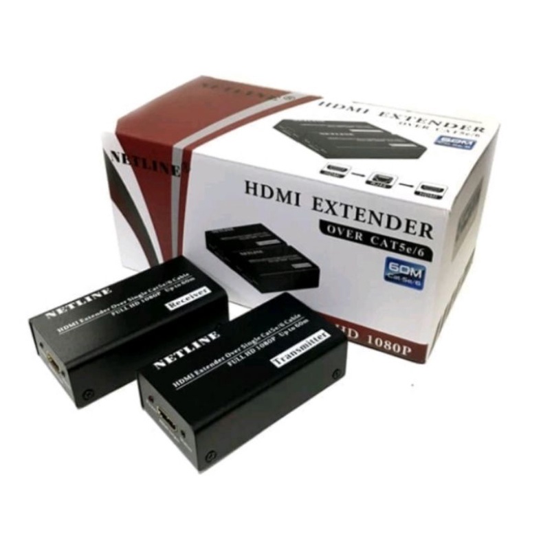 Hdmi extender netline 60m RG 45 cat 5/6 netline extender hdmi