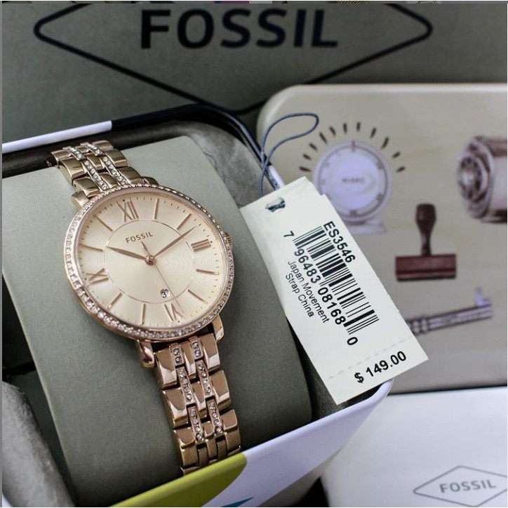 Jam Tangan Wanita F*ossil Jaqueline ES3547,ES3545,ES3546 [ORIGINAL]