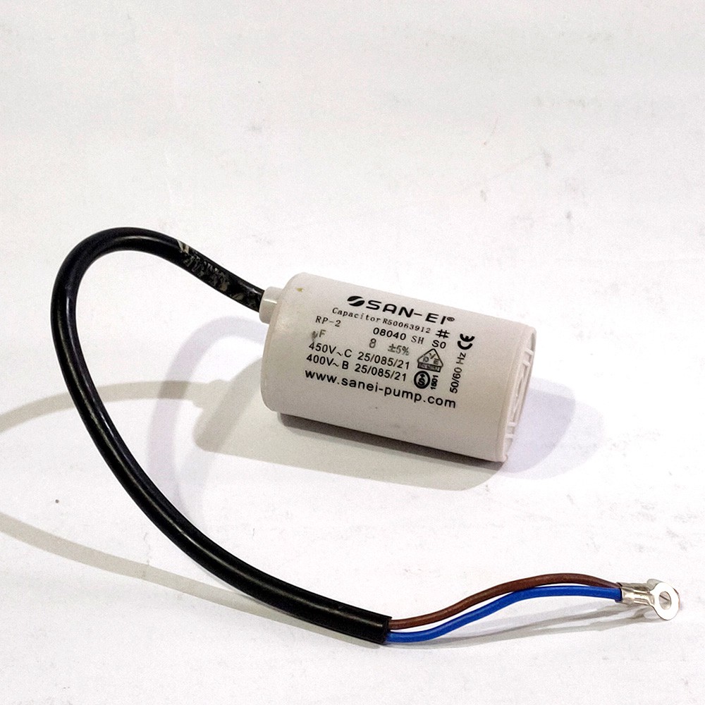 CAPACITOR / KAPASITOR BULAT / CAPASITOR POMPA AIR ( uk : 8uf / 10uf / 12uf / 14uf / 16uf )