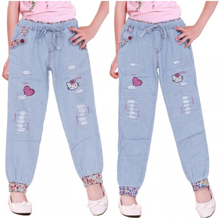 Celana Jogger Jeans Anak Perempuan