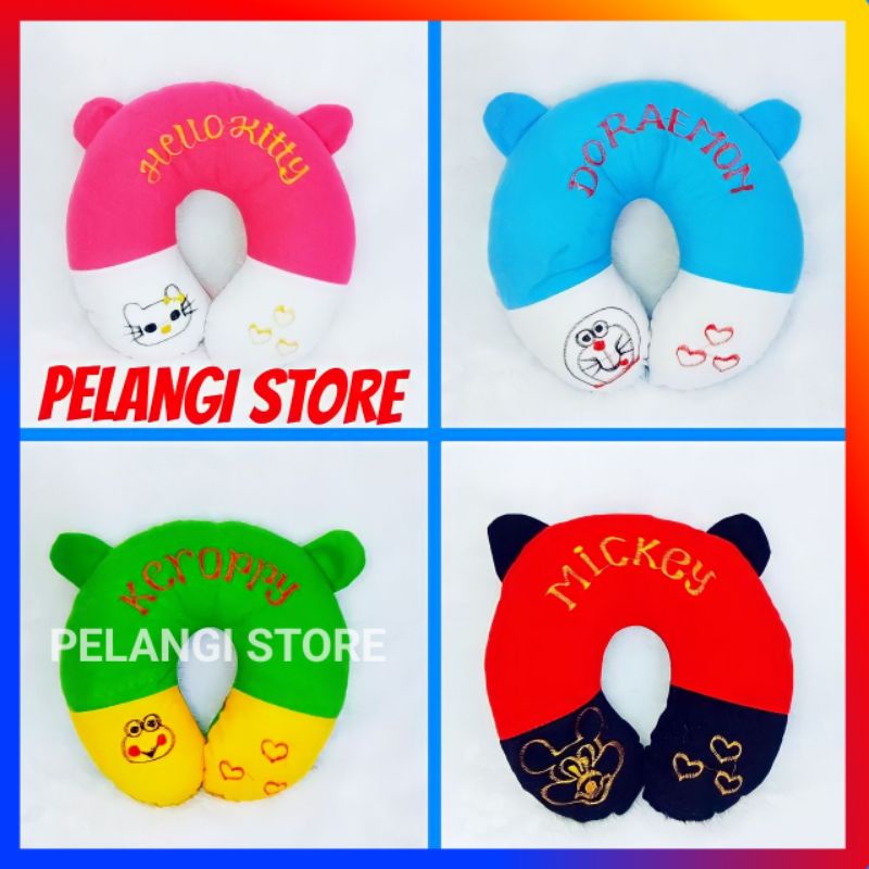 Bantal Leher Karakter Bantal Mobil Bantal Dewasa Dan Anak Bantal Untuk Di Mobil Halus Dan lembut Ban