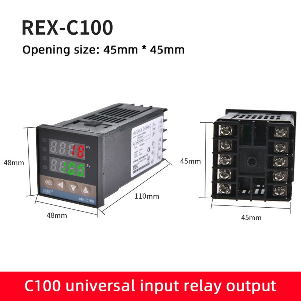 Rex-C100 C-100 Out Relay Include Thermocouple Type-K Temperature