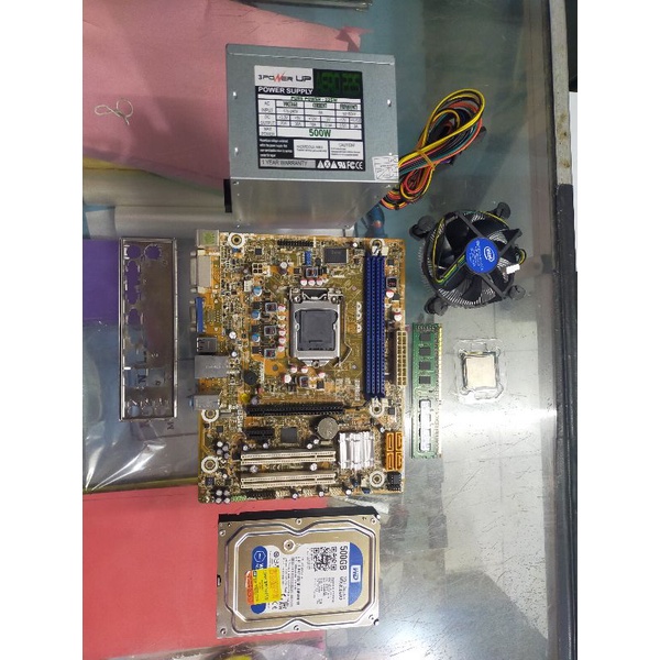 Paket Lengkap Mobo H61+Proc G2020+Fan+Ram+Hdd+Psu Tinggal Rakit