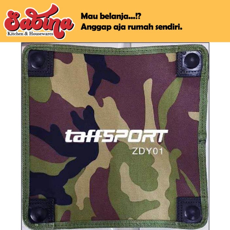 TaffSPORT Kursi Lipat Mancing Kotak Desain Army Camouflage