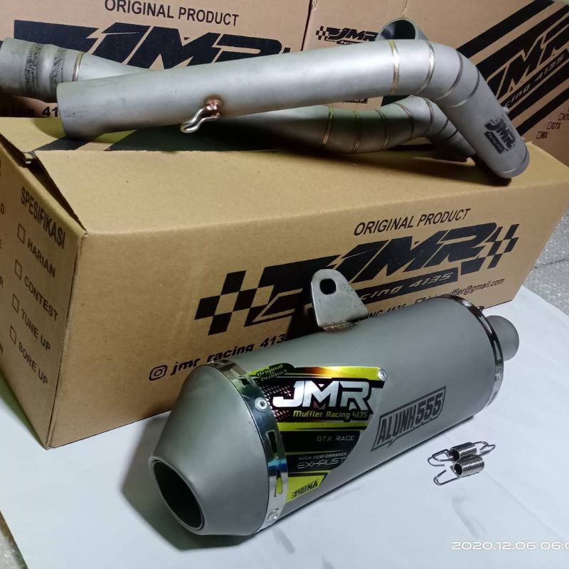 knalpot motor 150 cc original jmr racing 4135