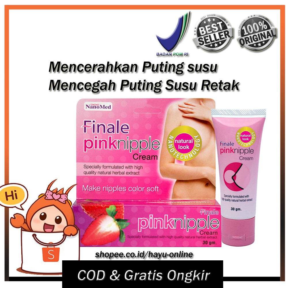 Pemerah puting susu - pinknipple krim pemerah payudara  Ori BPOM, pemutih lutut, sikut, selangkangan