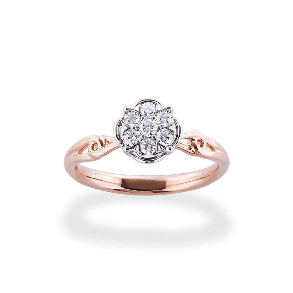 Layla Diamond Ring | Cincin Emas | Mirage Jeweler