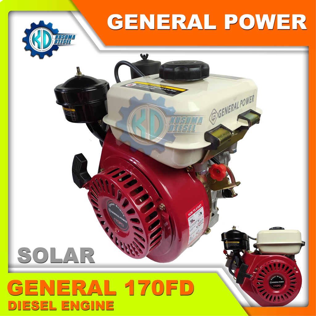 MESIN DIESEL GENERAL 170FD - SOLAR - DIESEL MINI - MESIN SOLAR - IRIT