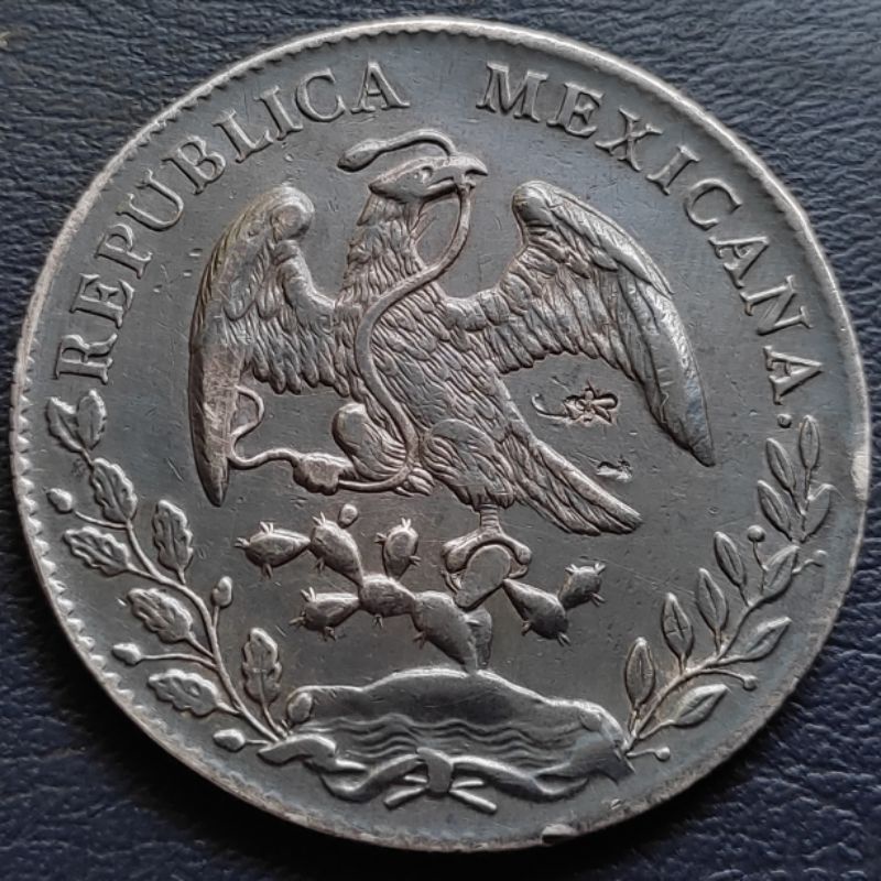 Uang Koin Perak Kuno 8 Reales Mexicana Tahun 1893 Silver Coin