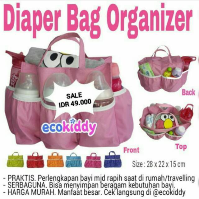 Diaper Bag Organizer Tas Popok Bayi Susu Bedak Bayi