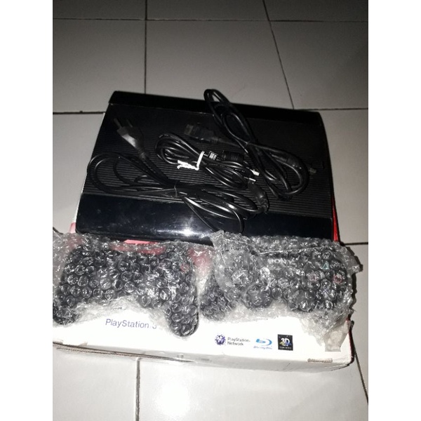 ps3 bekas super slim 500gb kumplit