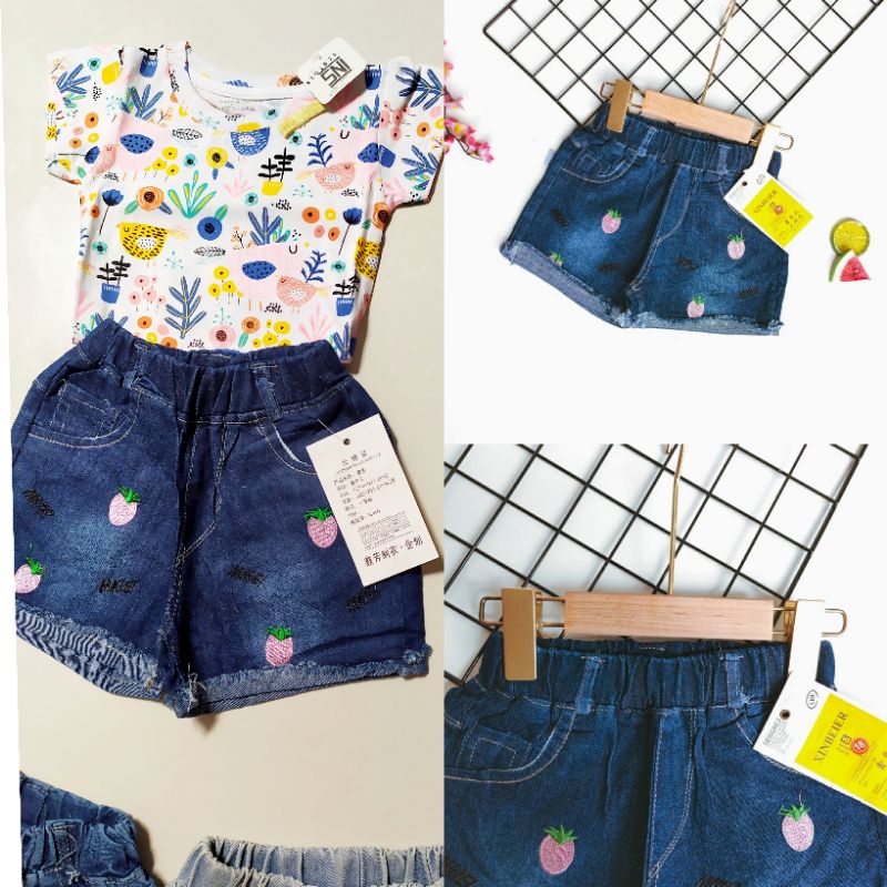 celana pendek anak laki laki perempuan umur 2 3 4 5 6 7 8 9 10 tahun import hotpen hotpants hotpant 