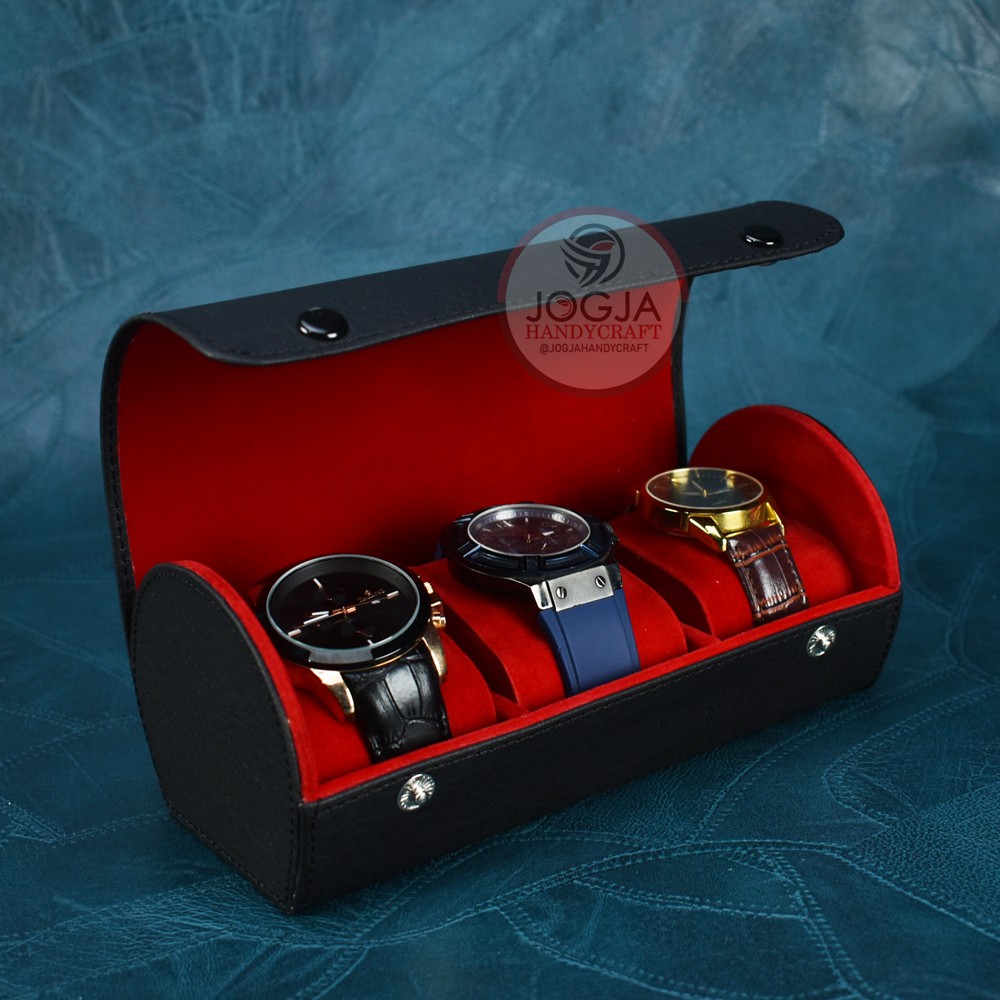 Traveller Watch Case Tube / Tempat Jam Tangan / Box Jam Tangan Tabung