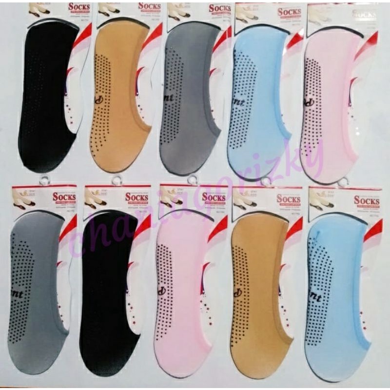 KAOS KAKI BALET/ANKLE/INVISIBLE TELAPAK KARET/ANTI SLIP UKURAN WANITA REMAJA DAN DEWASA