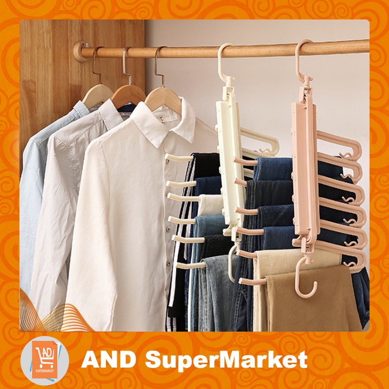 AND - RT-75-HGR Gantungan Baju Multifungsi Kekinian Hanger Baju Import Grosir Murah Batam Terbaru