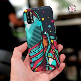 Marinstore Casing Infinix hot 9 play Fashion case Astronot softcase