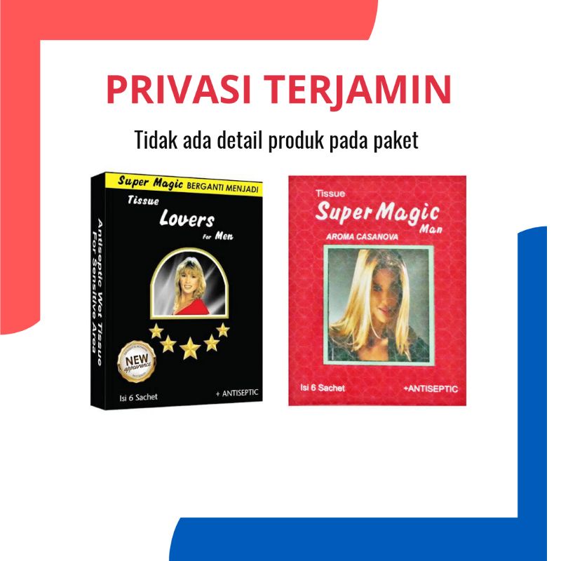 Tissue super magic lovers perbox isi 6 sachet