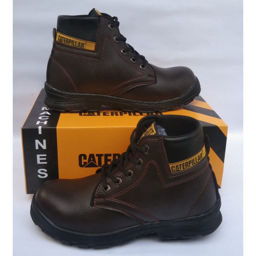 Sepatu Safety Boot Pria Sneaker Caterpillar Septi But Sepatu Bot Septi Sepatu Sevti Pria Proyek Kerja Out Door ujungbesi