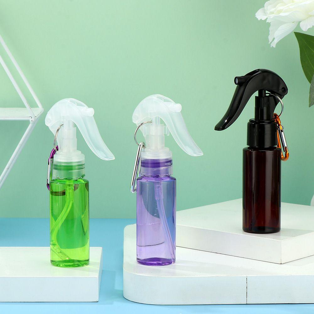 R-flower 60ML Trigger Spray Botol Baru Travel Aksesoris Parfum Atomiser Dengan Kait Carabiner Wadah Kosong