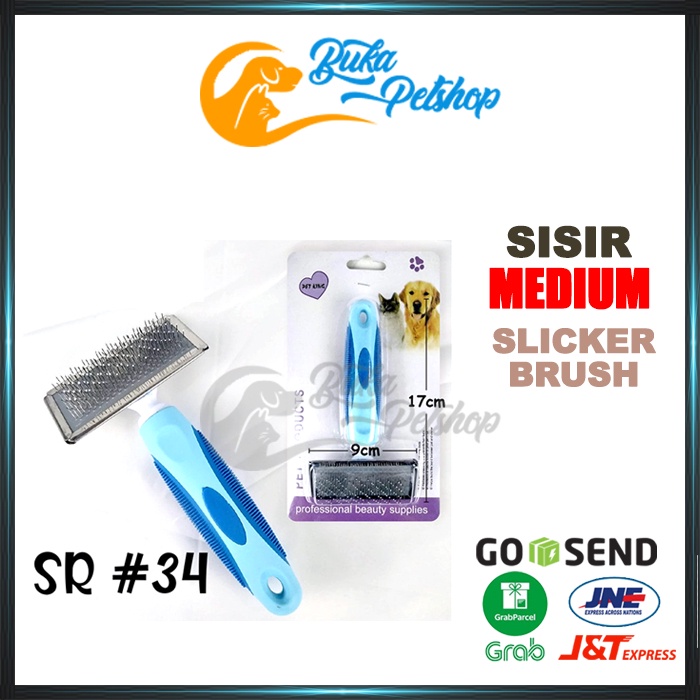 Sisir Bulu Kucing Sisir Bulu Anjing SLICKER BRUSH Medium