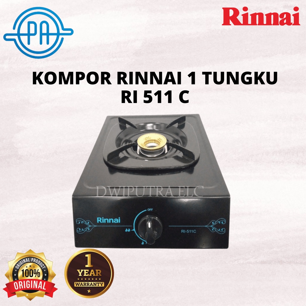 KOMPOR RINNAI 1 TUNGKU RI511C RI 511 C GARANSI RESMI