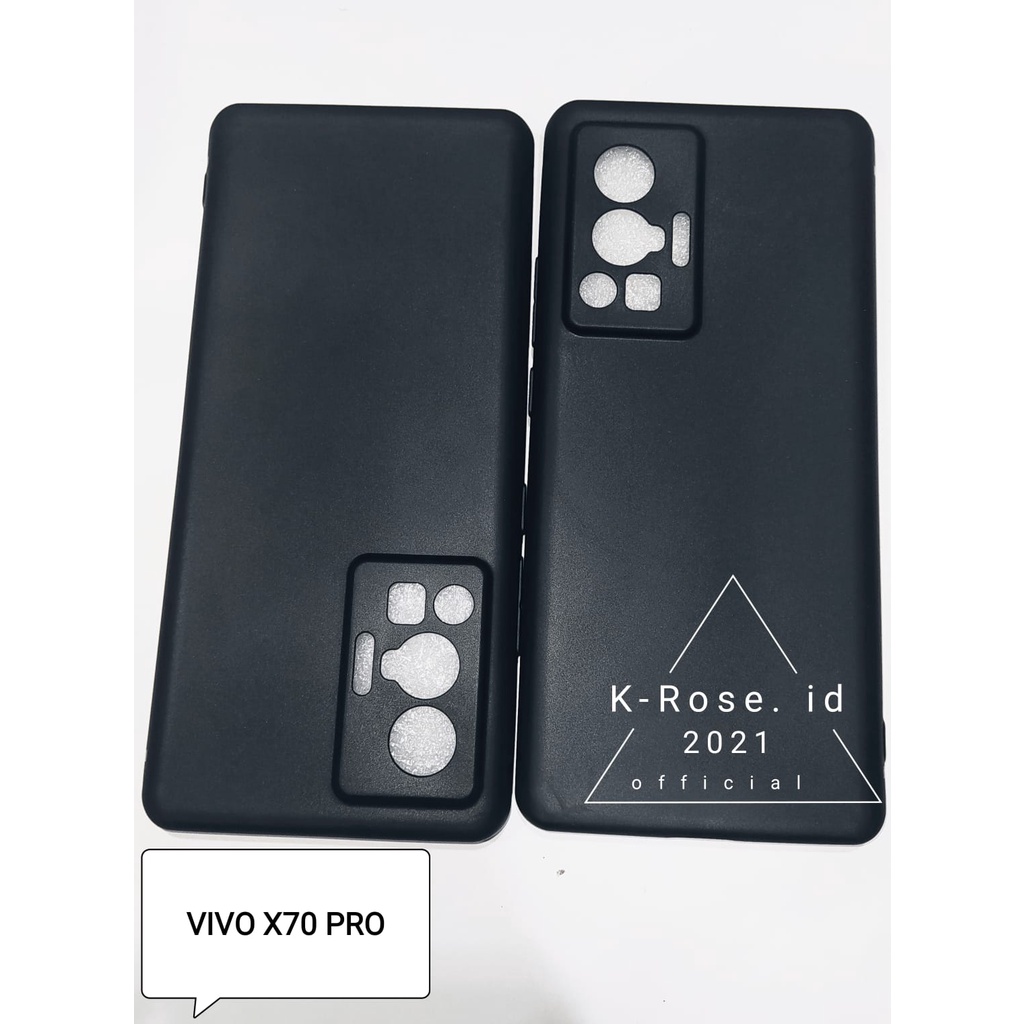 Vivo X70 Pro Case hitam polos casing cover macaron list slim case  tpu premium vivo x70 pro