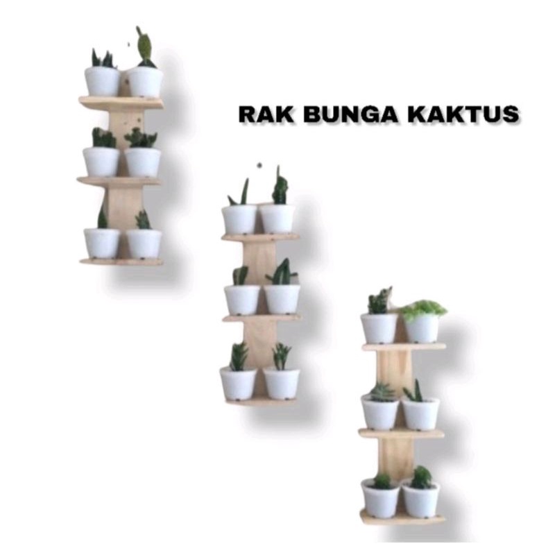 Rak Bunga/Rak Bunga Ganting Minimalis/Rak Gantung Dinding/Rak Kaktus Gantung