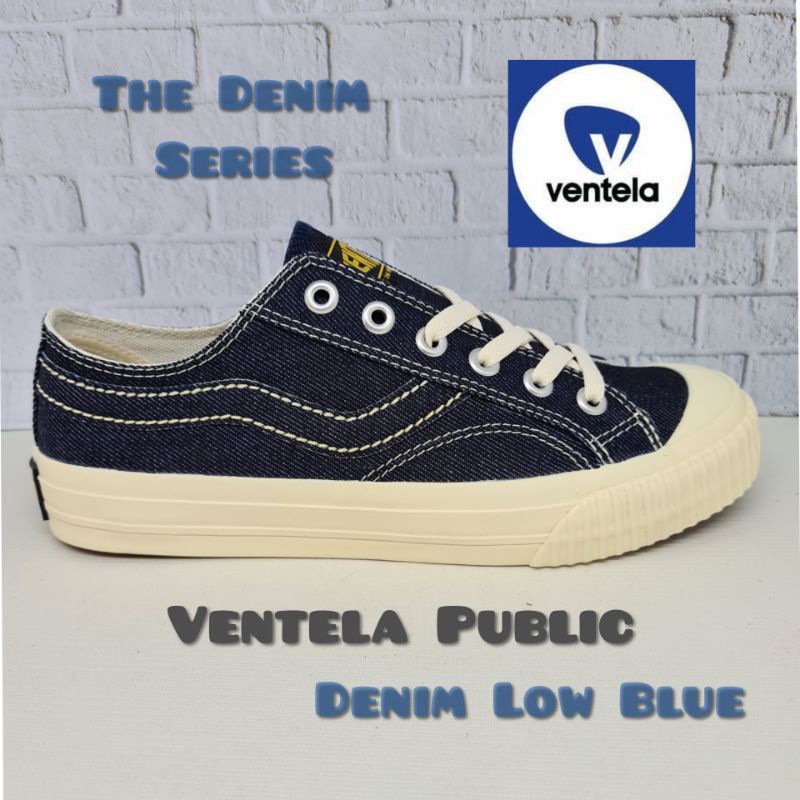 Ventela bajatex public low high denim blue 100% Original