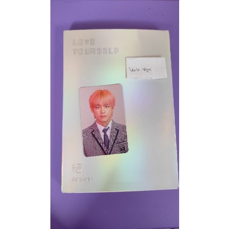 photocard (pc) taehyung answer l osis fullset album bts answer l murah
