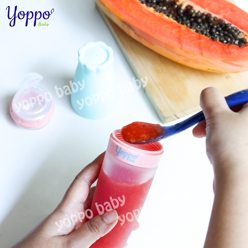 Sendok Botol Silikon Yoppo Baby / Sendok Botol Mpasi