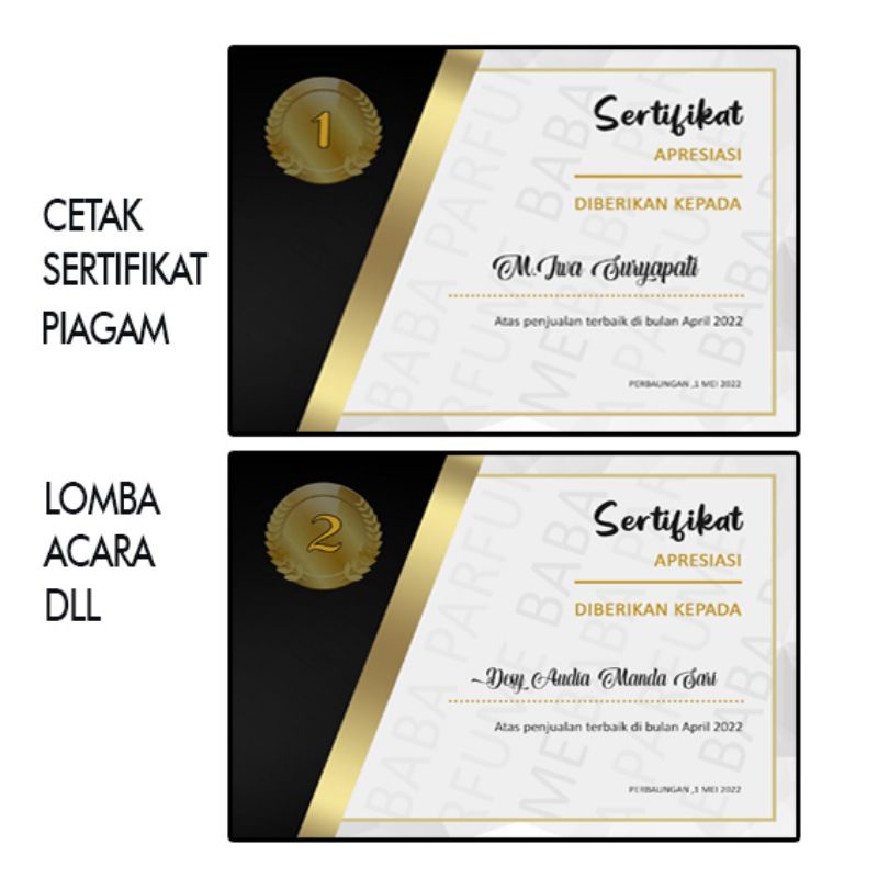 

BAHAN LINEN, Cetak Piagam, Sertifikat penghargaan, lomba , acara ,sekolah ,webinar dan sebagainya