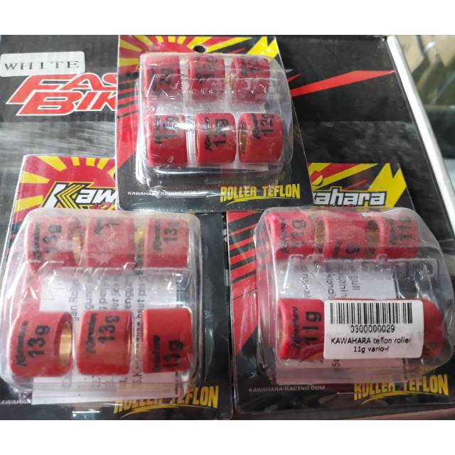 Roller kawahara vario 125/150 ready ukuran gram 8,9,10,11,12,13