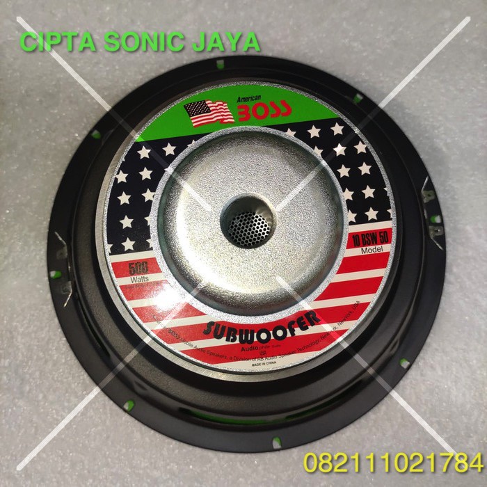 speaker subwofer 10 BSW 50 / 10BSW50 / 10 BSW50 american boss 10 inch 10BSW50 dobel koil