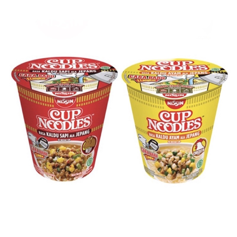 

Nissin Cup Noodle/Kaldu Sapi/Kaldu Ayam/Ala Jepang