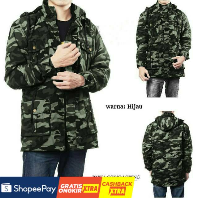 [BEST SELLER] Parka loreng / parka tentara / jaket tentara /parka kanvas/parka Korea army