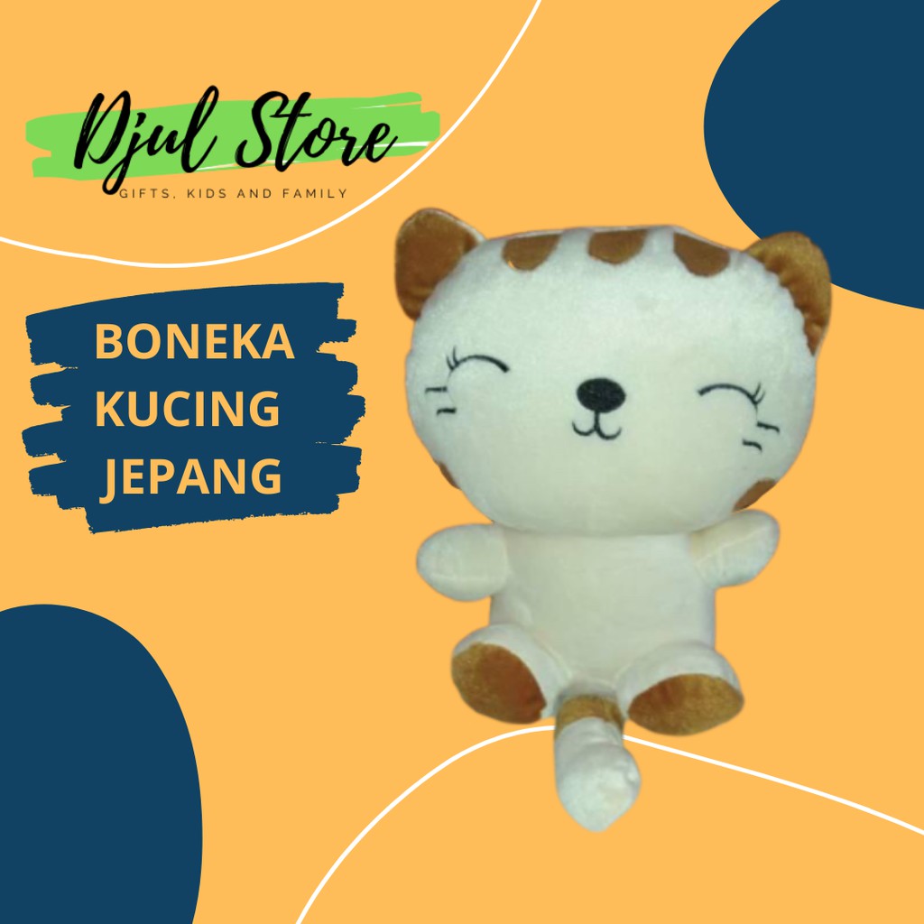 BONEKA KUCING CANTIK UKURAN 20CM