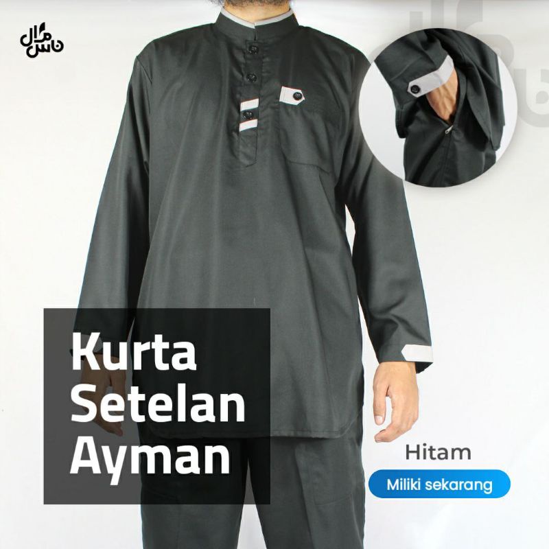 Gamis Pria Setalan Ayman Elegant