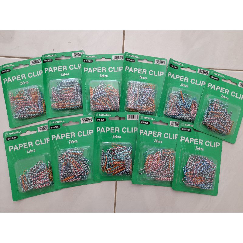 

paper clip zebra