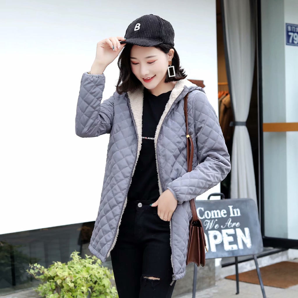  Mantel  Hoodie Lengan Panjang Bahan  Katun Kasmir Hangat 